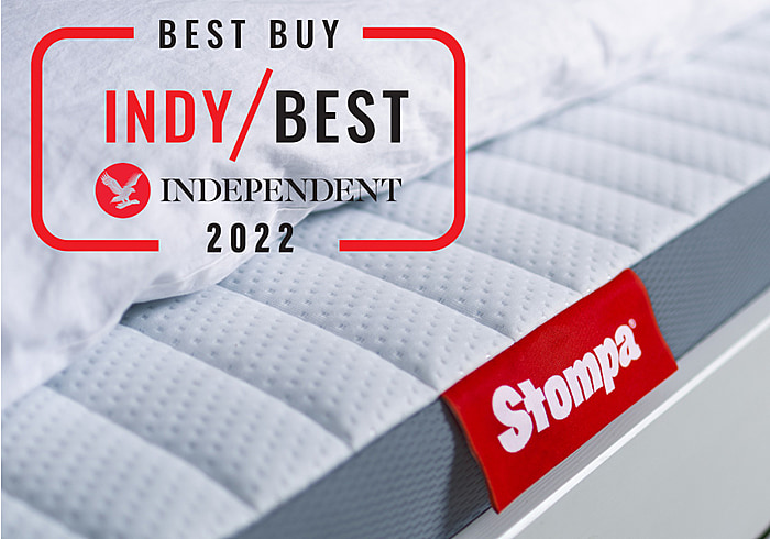 Stompa S Flex Airflow Pocket Sprung Mattress 1000 pocket spring unit luxury knitted fabric top cover available in single, single continental small double and double
