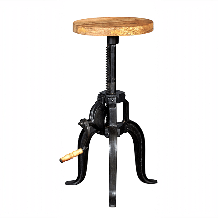 Indian Hub Cosmo Industrial Small Crank Table