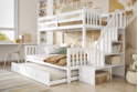 Flair Tag Triple Staircase Bunk With Trundle