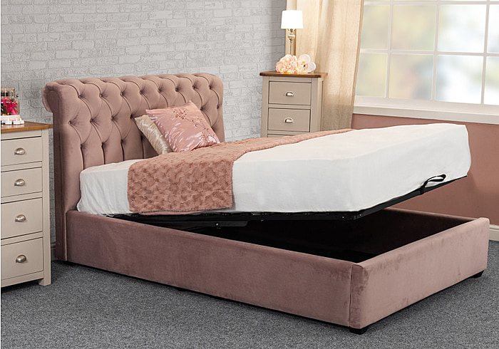 Sweet Dreams Isla Fabric Ottoman Bed Frame