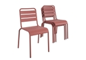Novogratz June Stacking Metal Dining Chairs 4 Pack
