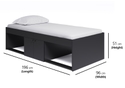 Kidsaw Low Single Storage Cabin Bed