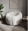 Flair Kazia Boucle Accent Chair Cream