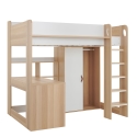 Flair Ava High Sleeper Bed with Desk, Wardrobe and Storage