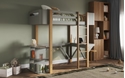 Flair Kyoto High Sleeper With Desk Grey And Oak