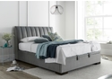 Kaydian Lanchester Fabric Ottoman Bed Frame in Pale Grey