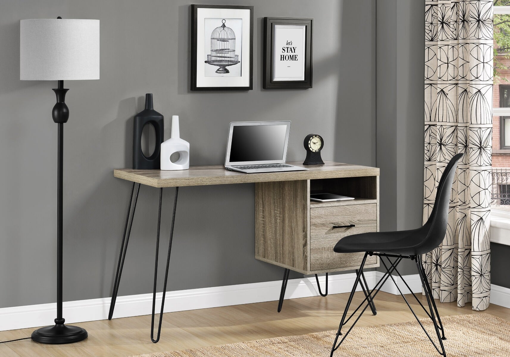 Grey deals retro desk