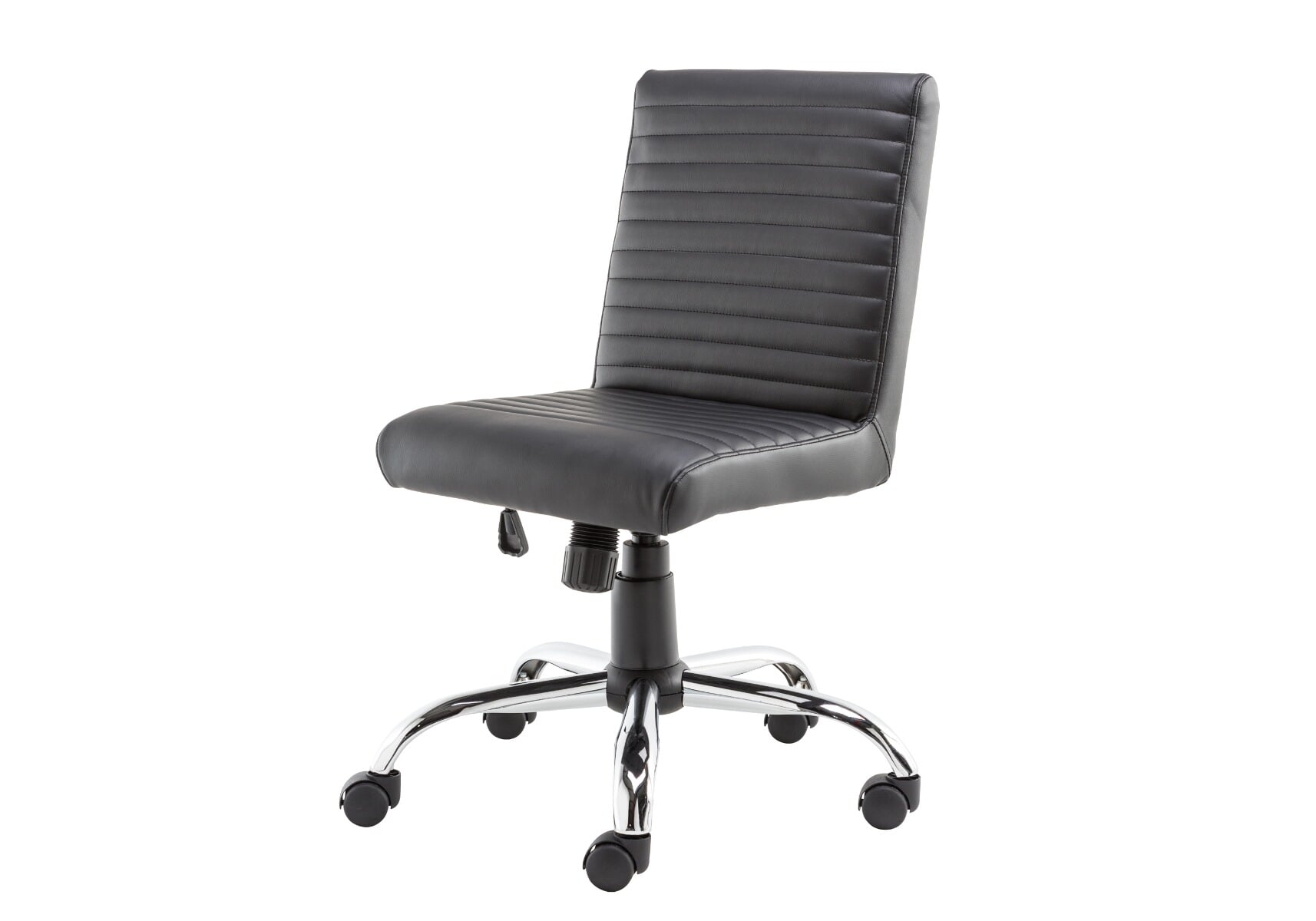 lane black leather office chair