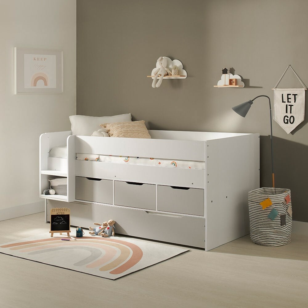 Cabin bed with trundle fashion