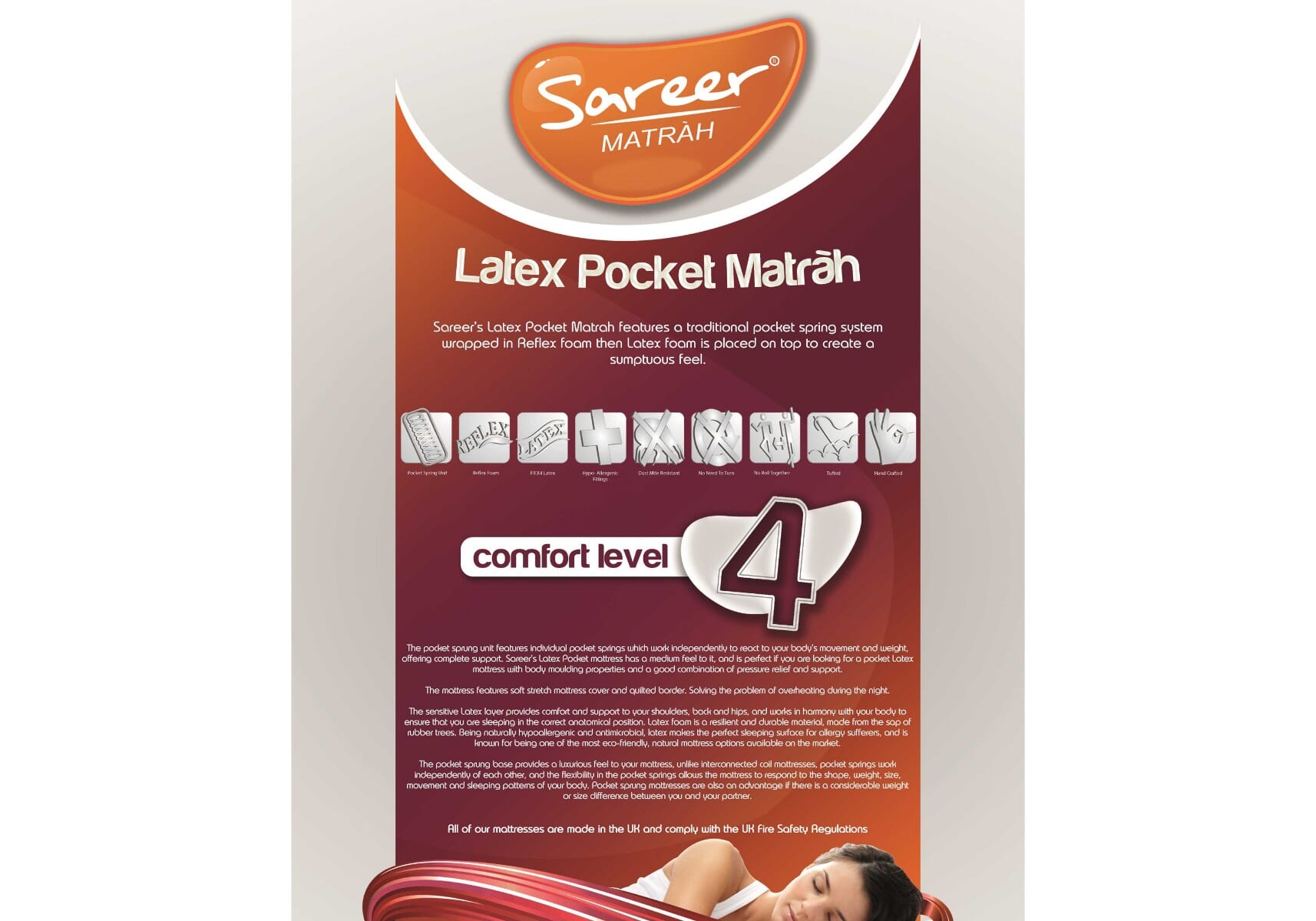 sareer latex gel mattress review