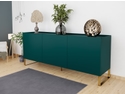 Flair Lenny Painted Sideboard Green with Brass Accents (160x40)