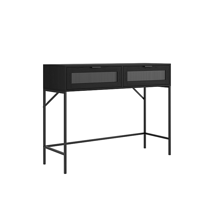 LPD Lincoln Matte Back & Reeded Console Table