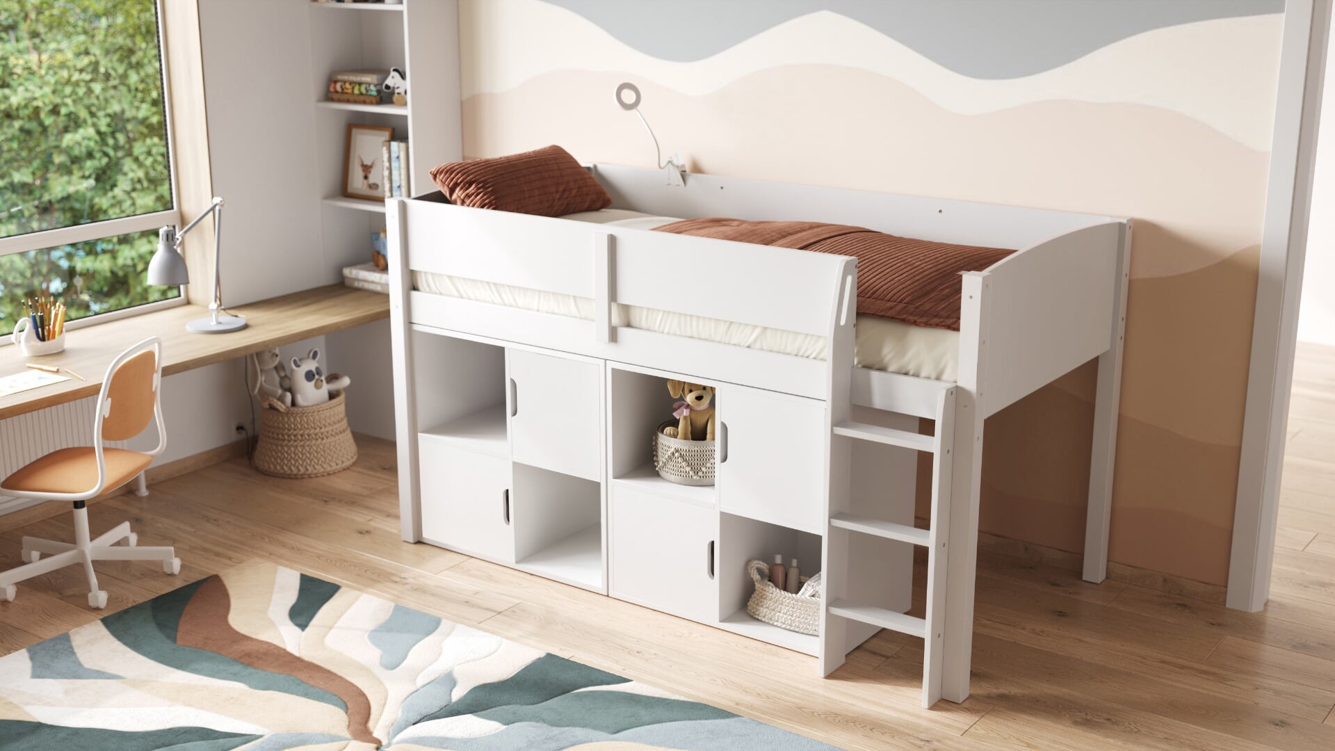 Girls mid sleeper cheap