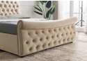 Flair Furnishings Lucinda Chesterfield Side Lift Ottoman Bed Beige
