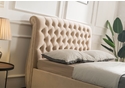 Flair Furnishings Lucinda Chesterfield Side Lift Ottoman Bed Beige
