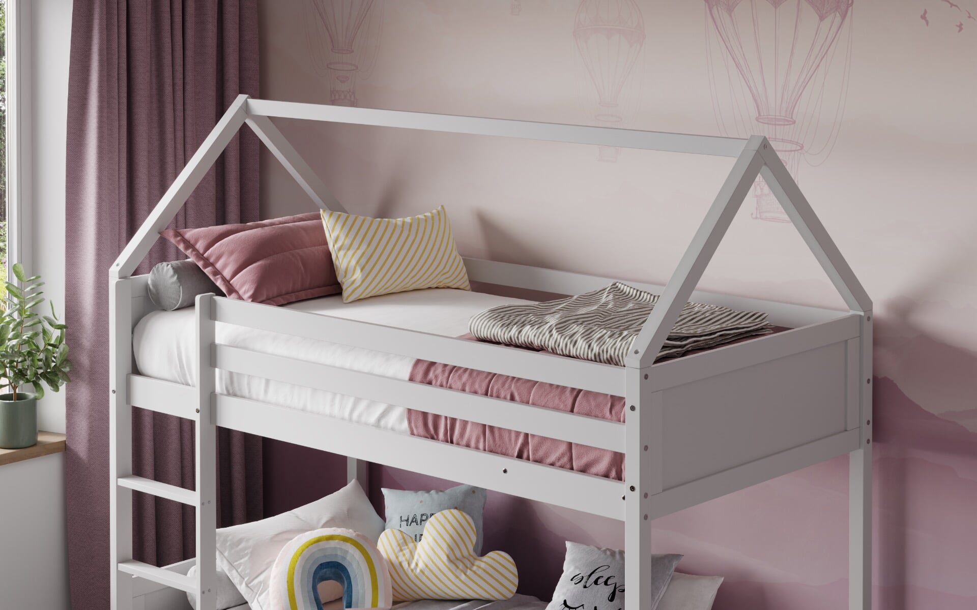 White house cheap bunk bed