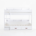 Flair Aviary Kids Bunk Bed with Storage Drawers and Shelves
