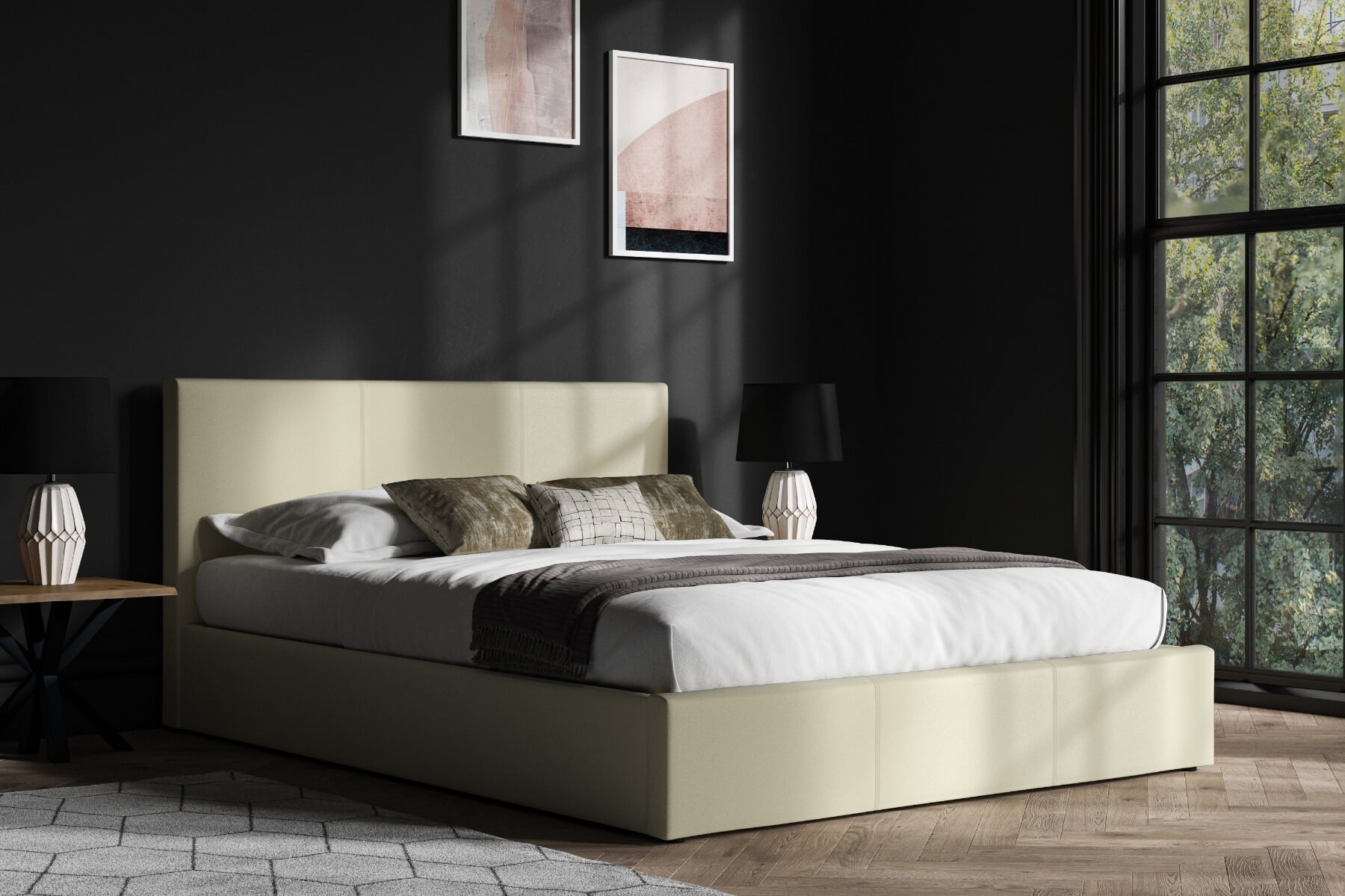 Ivory full store size bed