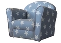 Kidsaw Mini Armchair, Grey  White Stars