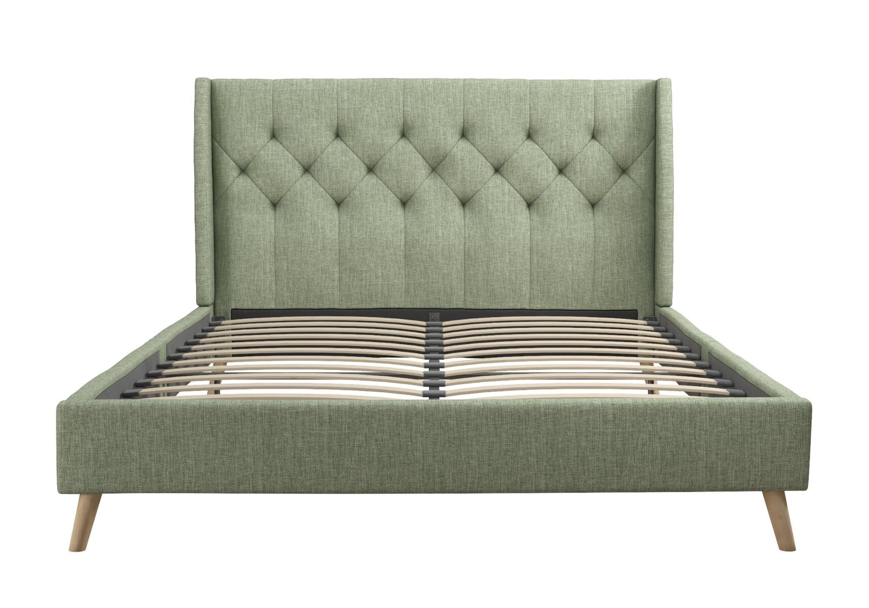 Her majesty tufted upholstered deals low profile platform bed