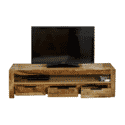 Indian Hub Surrey Solid Wood Large Tvc With 3 Drawers