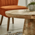 Indian Hub Surrey Solid Wood Coffee Table Mushroom Style