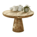 Indian Hub Surrey Solid Wood Coffee Table Mushroom Style