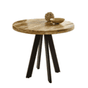 Indian Hub Surrey Solid Wood Round Dining Table 4 Seater