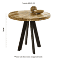 Indian Hub Surrey Solid Wood Round Dining Table 4 Seater