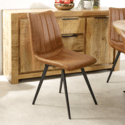 Indian Hub Surrey Solid Wood & Metal Oval Dining Table 6-8 Seater