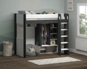 Flair Hampton High Sleeper With Optional Desk - White & Grey