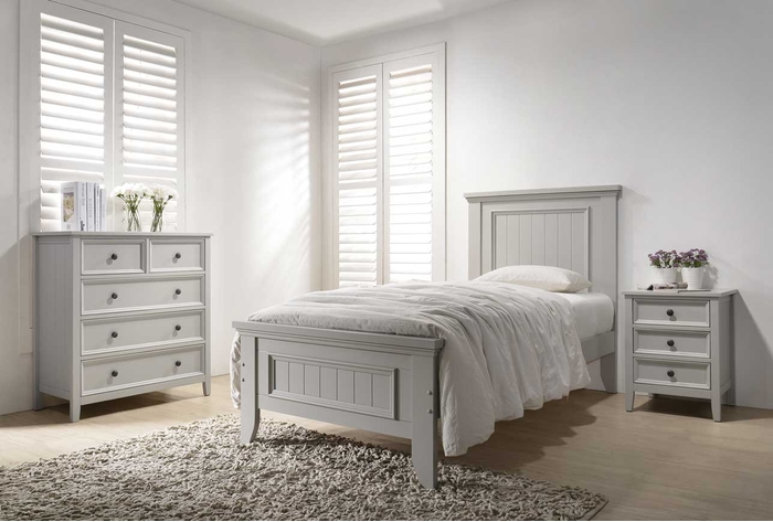 Vida Living Mila Panelled Bed Clay
