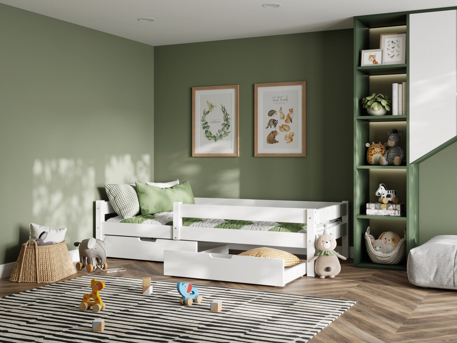 Single cot with drawer shop