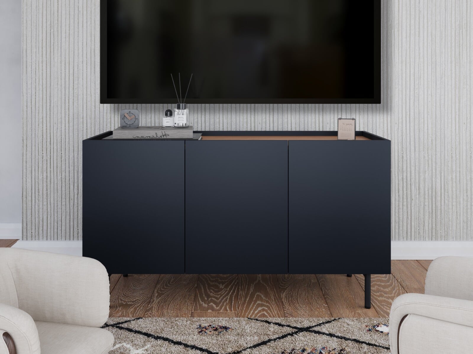 Charcoal grey entertainment center deals