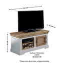 Indian Hub Alfie Wood TV Cabinet/Bench