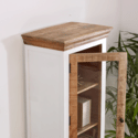 Indian Hub Alfie Wood Bookcase/Display Cabinet - 3 Shelves & 1 Door