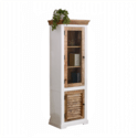 Indian Hub Alfie Wood Bookcase/Display Cabinet - 3 Shelves & 1 Door