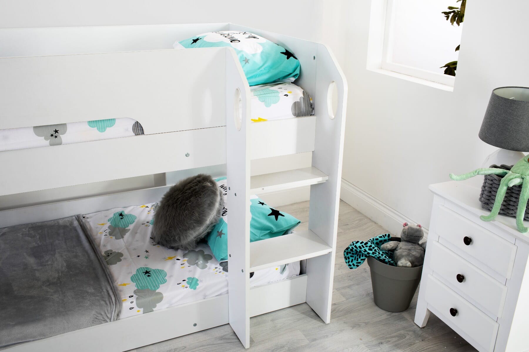 Flair Furnishings Mystic Mini Bunk White Bedkingdom