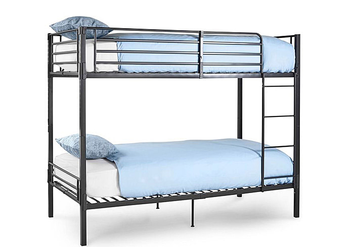 Wholesale Beds No Bolt Grey Split Bunk Bed