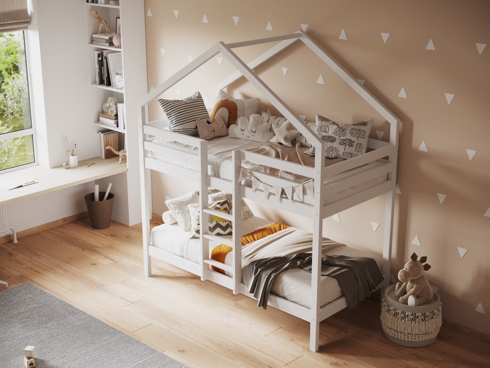 Twin tower online bunk bed
