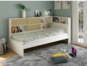 Noomi Jorgi Corner Storage Bed White And Oak (FSC-Certified)