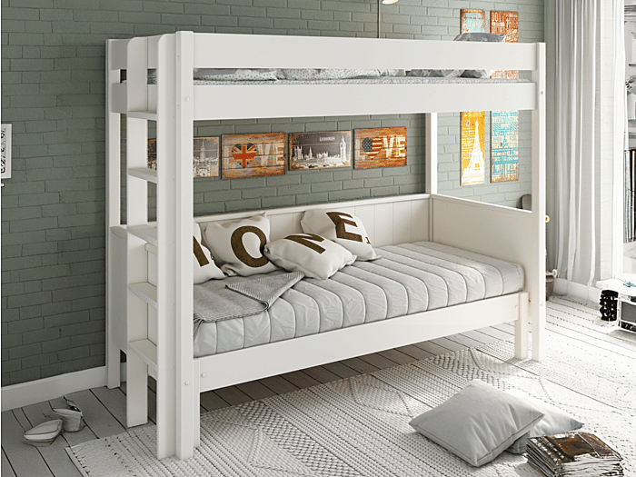 noomi arvid pull out bunk bed white