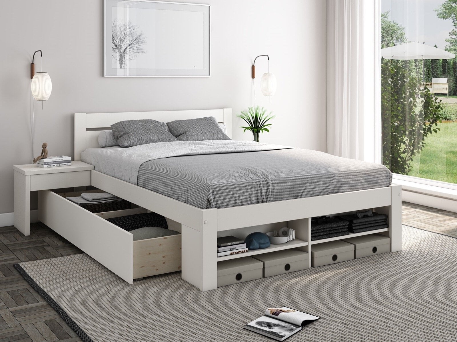 Beds with Storage Single Double King Bed Kingdom