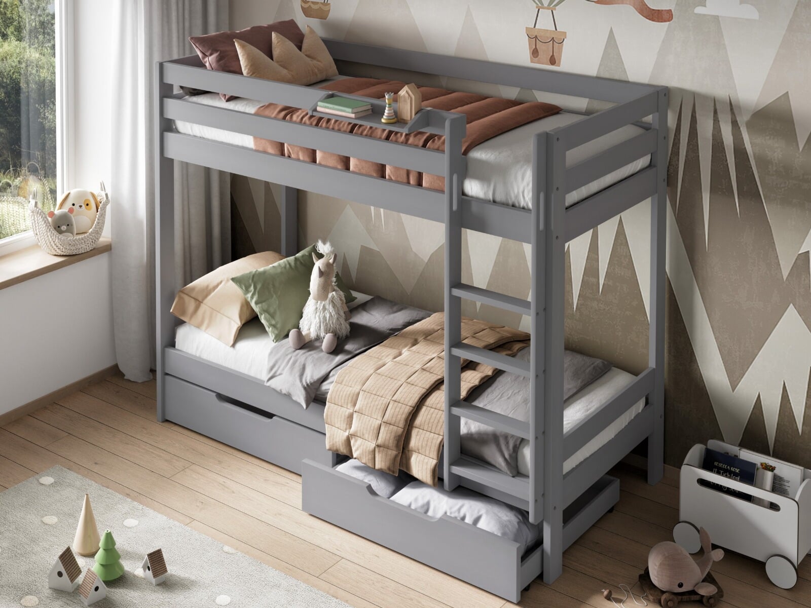 Solid wood full over clearance full bunk beds
