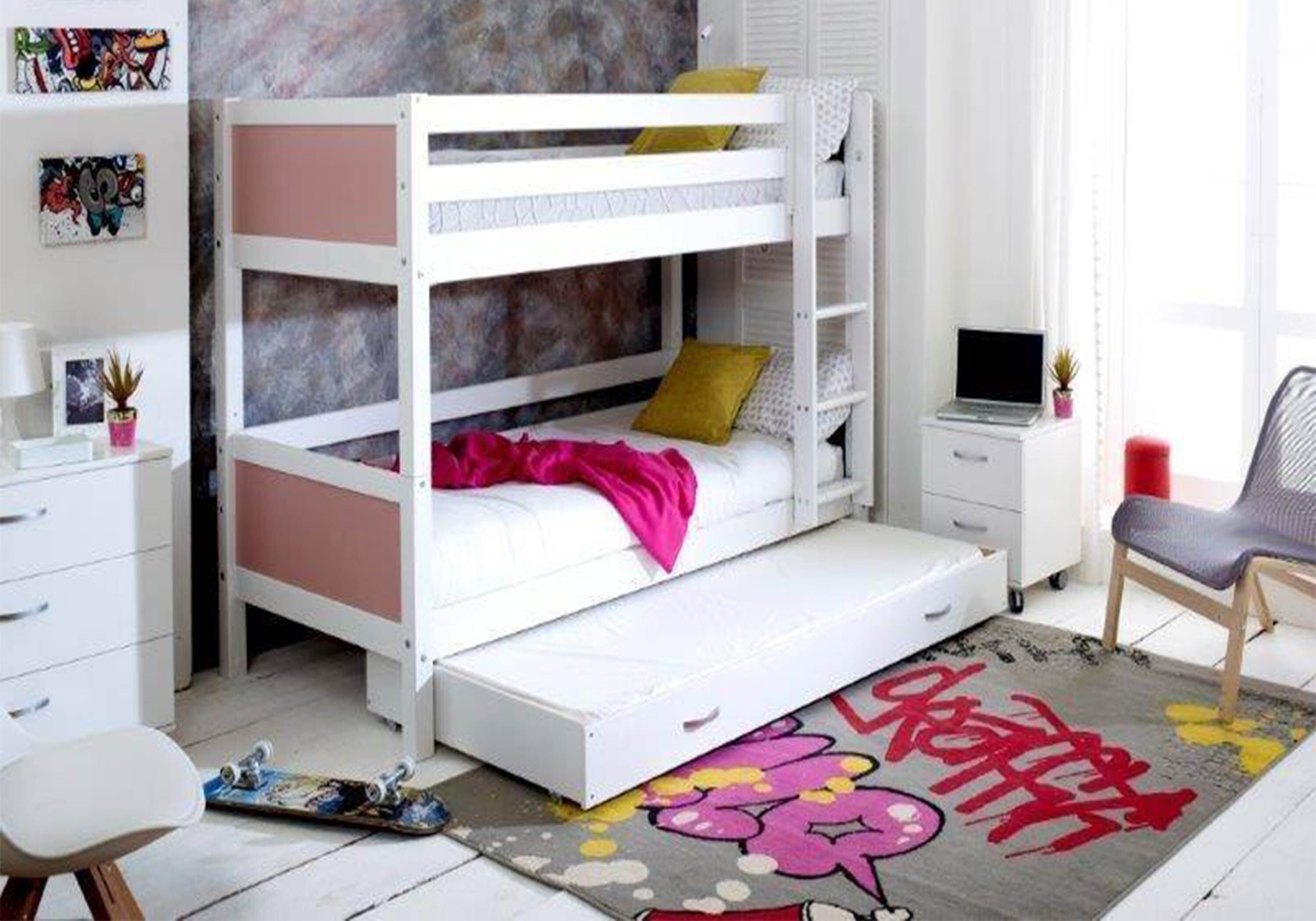 3 mattress bunk deals bed