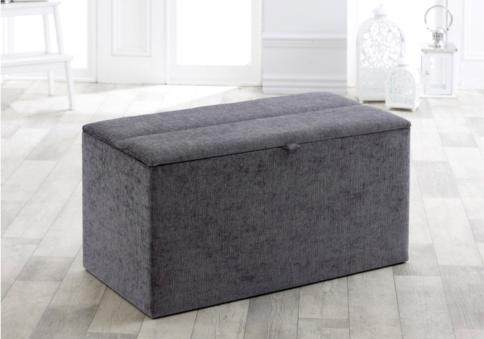 Vogue Beds Nova Blanket Box Upholstered blanket box available in 2 sizes beech lined a wide range of fabric options and colours
