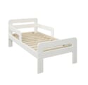 Noomi Wooden Toddler Bed With Side Rails White (FSC-Certified)