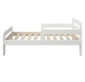 Noomi Wooden Toddler Bed With Side Rails White (FSC-Certified)