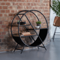 Indian Hub Cosmo Round Bookcase
