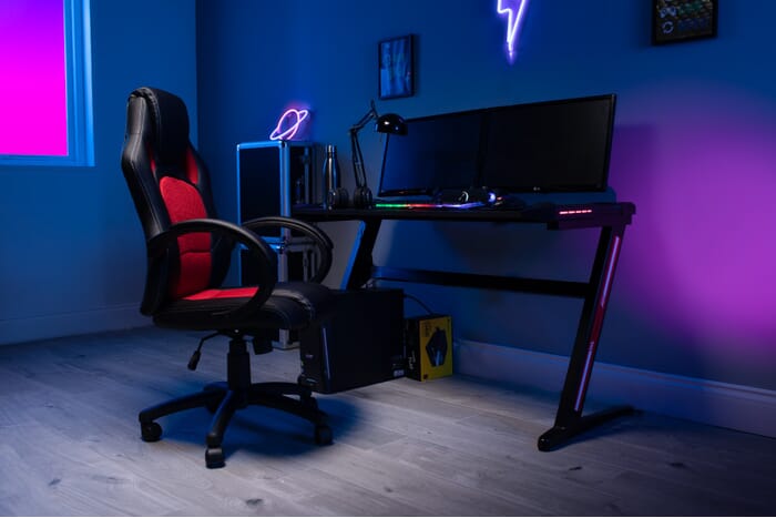 Flair Power A LED Gaming Desk